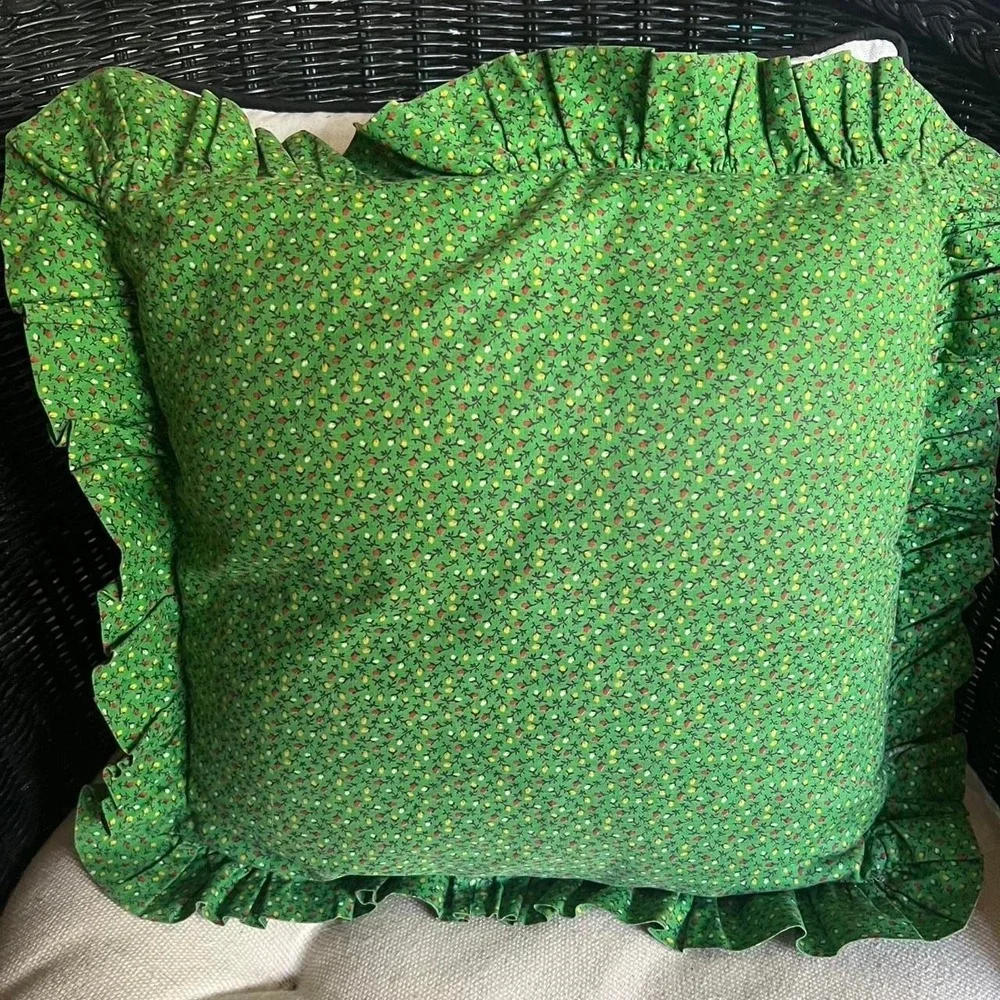 Vintage crocheted doily pillow
